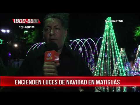 Encienden luces de navidad en Matiguás - Nicaragua