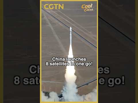 China launches 8 satellites in one go! #shorts