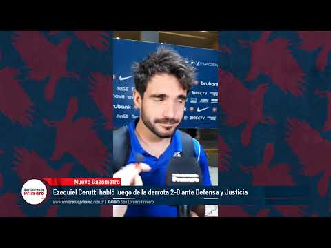 #SanLorenzo 0-2 #DefensaYJusticia | Ezequiel Cerutti en rueda de prensa