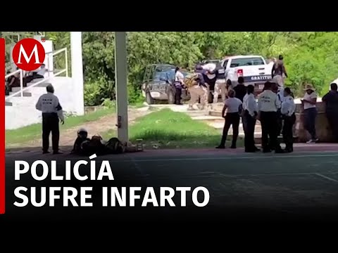 Oficial sufre paro cardíaco durante reincorporación de policías de Campeche tras protesta