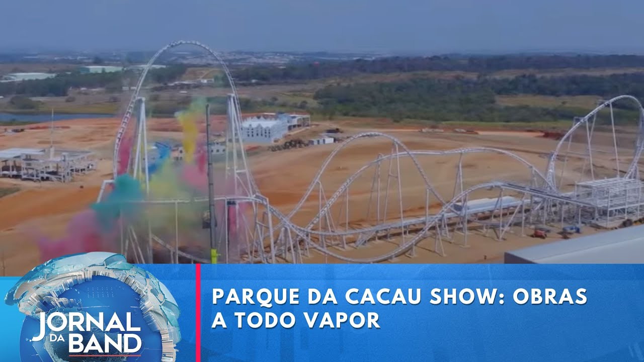 Parque da Cacau Show obras a todo vapor | Jornal da Band