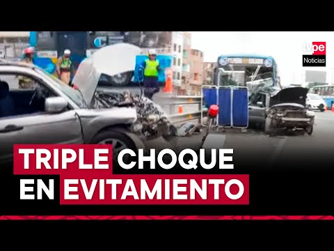 Triple choque en El Agustino deja un muerto y 20 heridos
