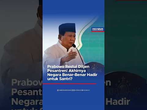 Video thumbnail Presiden Prabowo Subianto resmi merestui pembentukan Direktorat Jenderal Ditjen Pesantren di Kemen