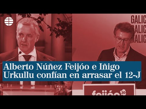 Alberto Núñez Feijóo e Iñigo Urkullu confían en arrasar el 12-J gracias a su gestión del coronavirus
