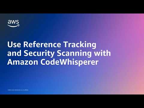 Use Reference Tracking and Security Scanning with Amazon CodeWhisperer | Amazon Web Services