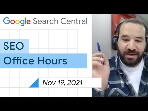 English Google SEO office-hours from November 19, 2021