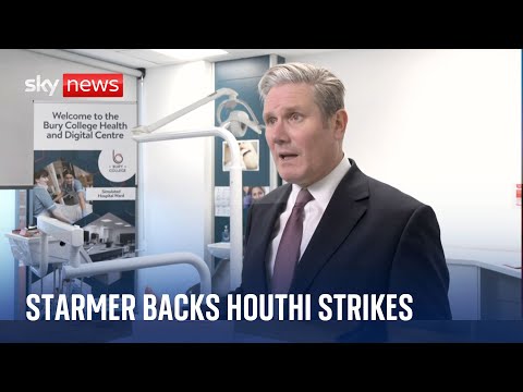 Middle East crisis: Starmer backs coalition attacks on Houthis