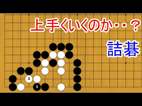 黒頼りないですが・・手はあります【囲碁】