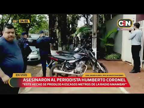 Asesinaron al periodista Humberto Coronel