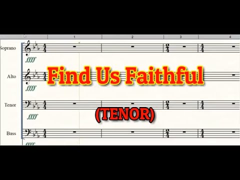 FIND US FAITHFUL PIANO- TENOR