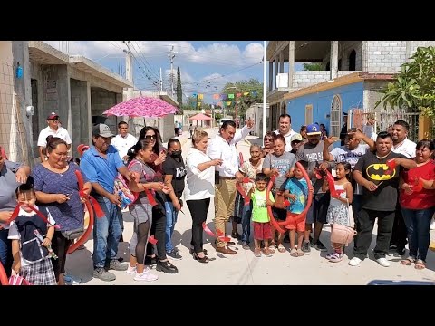 Culminan autoridades de Rioverde rehabilitación de la calle Lázaro Cárdenas en el ejido La Cofradía