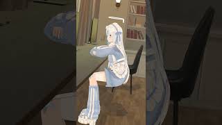 空気椅子できます！！ #白雪ましろ #vtuber