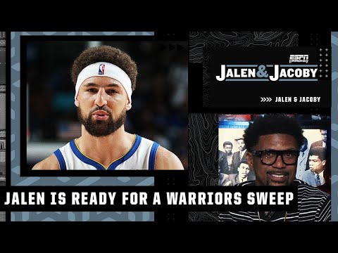 Jalen Rose predicts the Warriors sweep the Mavs & is ready to get out the brooms  | Jalen & Jacoby video clip