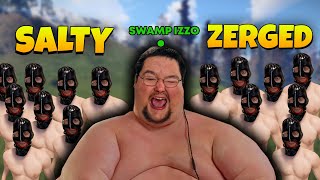 YouTube thumbnail for JKG's video titled 'Zerging The Saltiest Clan In Rust'