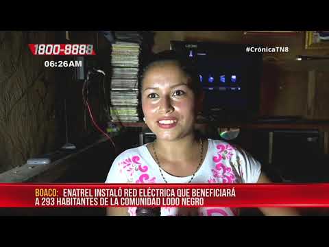 Comunidad Lodo Negro, en Boaco, Nicaragua ya cuenta con energía eléctrica