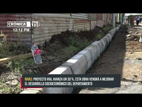 Avanza a paso firme proyecto de calles adoquinadas en la turística ciudad de Rivas - Nicaragua