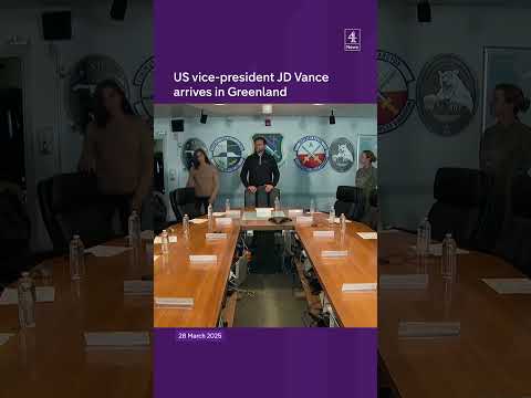 JD Vance arrives in Greenland