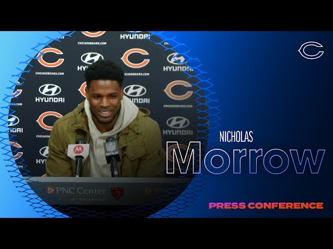 Nicholas Morrow introductory press conference | Chicago Bears video clip