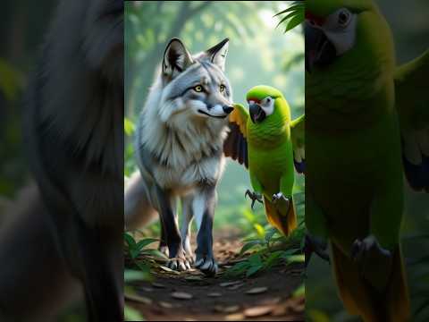 Fox & Parrot Build a Dream Home 🏡✨ But Monkey Ruins It! 😱 #youtubeshorts #cartoon #funny #animation