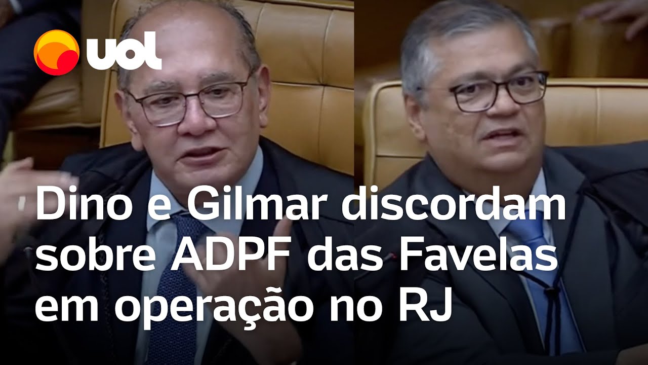 Dino e Gilmar Mendes discordam sobre ADPF das Favelas em operação policial no Rio de Janeiro