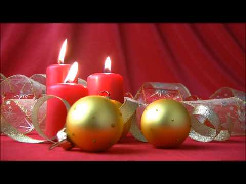 Christmas Candle and Festive Music