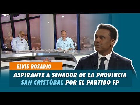 Elvis Rosario, Aspirante a senador de la provincia San Cristóbal por el partido FP | Matinal