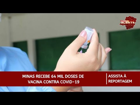 Minas recebe mais 64 mil doses de vacina contra a Covid-19