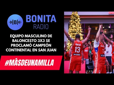 MDUM Selección de baloncesto 3x3 masculina se proclaman campeones continentales en San Juan