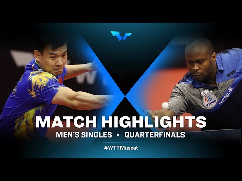 Table Tennis 🥍 Liu Dingshuo vs Quadri Aruna | MS | WTT Contender Muscat 2022 (QF)