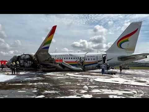 Airbus A319 skids off runway