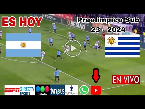 Argentina vs. Uruguay en vivo, donde ver, a que hora juega Argentina vs. Uruguay Preolímpico 2024