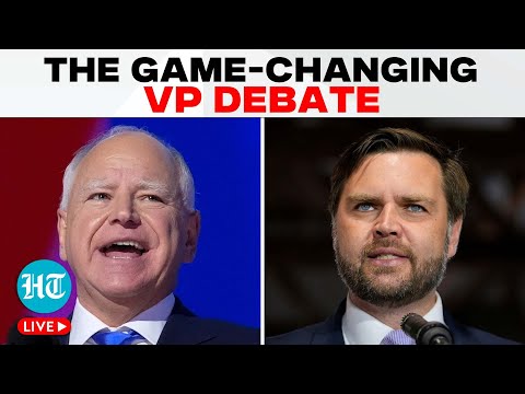 Tim Walz vs JD Vance LIVE: 2024 US Vice Presidential Debate | Trump vs Kamala | US Elections 2024