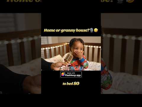 Home or granny house?🎙️🤣 #funny #ai #24kmictalk #babyinterview #funnyinterview