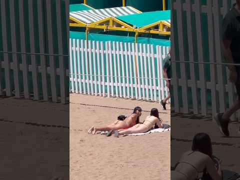🇦🇷 Mar del Plata Beach A Hot Day