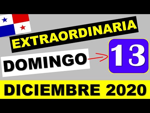 Resultados Sorteo Extraordinaria Domingo 13 Diciembre 2020 Loteria Panama Dominical Que Jugo Numeros