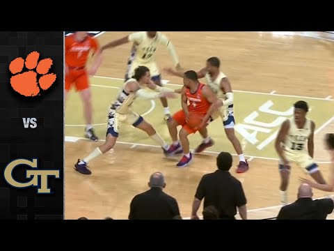 Acc Football Basketball 🏀 Clemson vs. Georgia Tech Men's Basketball Highlights (2021-22)
