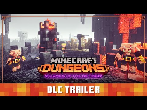 Minecraft Dungeons DLC「FlamesoftheNether (ネザーの炎) 」- 公式トレーラー