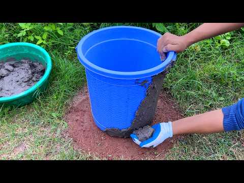 ❤️Use a Plastic Bucket to Decorate Your Garden ❤️Beautiful Garden Idea