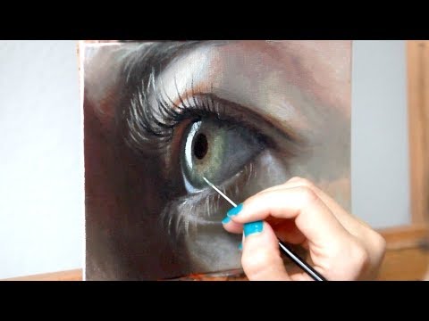 Oil Painting Time Lapse | Realistic Eye + about my art show