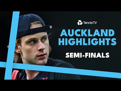 Monfils Takes On Basavareddy; Bergs Battles Borges | Auckland 2025 Semi-Final Highlights