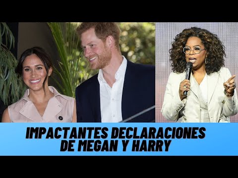 Impactantes declaraciones de Megan Markle y Principe Harry con Oprah Winfrey