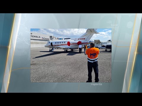 Jet privado del expresidente Martinelli permanece  en un hangar de la Fuerza Aérea de Guatemala