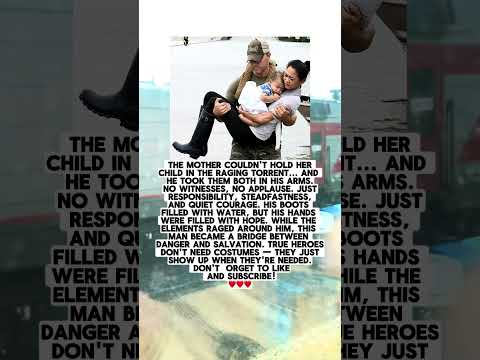 The Heroic Man Picked Them Both Up In His Arms