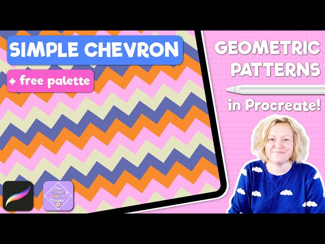 Today we’re making this bold and simple chevron pattern in Procreate!

This pattern is beginner-friendly, as long as you pay attention to snapping accuracy and follow my tips to avoid seams in your shapes. No need to worry about the math—I’ve already done it for you:

- 3600px square canvas, 300 dpi
- Diamond width 1800px height 1800px

📌 Download the Free Color Palette Here: https://rebeccaflaherty.com/the-pattern-makers-toolkit/

📌 Join The Pattern Maker’s Toolkit (It’s FREE!): https://rebeccaflaherty.com/the-pattern-makers-toolkit/

⏭️
00:00:58 Canvas Setup
01:06 Making the shape
04:25 Building The Tile
05:34 Testing the Repeat

🔗 Find out more on my website:
https://rebeccaflaherty.com/chevron-pattern-in-procreate/

💡 Join me on Skillshare + get 30 days free!
https://skl.sh/3VzF063

☕️  Buy me a Coffee!
https://ko-fi.com/rebeccaflaherty

✏️ MoKo Apple Pencil Grip:
https://amzn.to/3U99Gdm
(affiliate link!)

Music licensed from Uppbeat Premium
Get 3 tracks a month for free:
https://uppbeat.io/?referral=flaherty-5zbmh
(affiliate link!)

All artwork © Rebecca Flaherty 2025