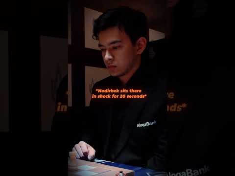 Chess video — Nodirbek MISCLICKS IRL - He Grabbed the Wrong Piece?!