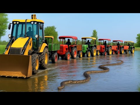 🟡JCB 3DX Backhoe Loader Operator Training | JCH Excavator Loading on Truck Jcb Working 🟡 