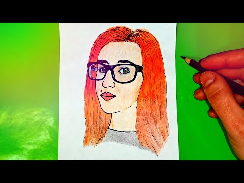 Как нарисовать ПОРТРЕТ ДЕВУШКИ? How to draw a girl