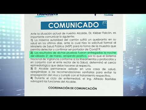 El alcalde de Yaguachi dio positivo para coronavirus