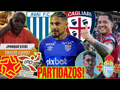 PAOLO GUERRERO TITULAR AVAI! LAPADULA en AGÓNICO EMPATE CAGLIARI! FIN APUESTAS ONLINE? TAPIA ARAUJO