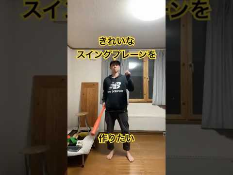 キレイなスイングプレーンの作り方 #フライボール革命 #縦振り #ドリル #ホームラン #アーチスト #割れ #スイング練習 #フライボール理論 #バレル
